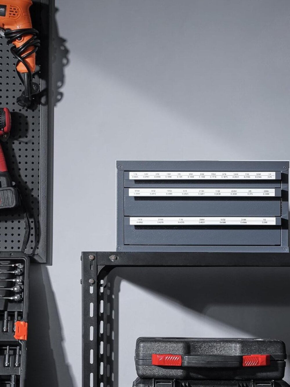 Drill Bit Dispenser Cabinet, Three-Drawer Drill Bit Dispenser, Drill Bit Organiz - Picture 2 of 8